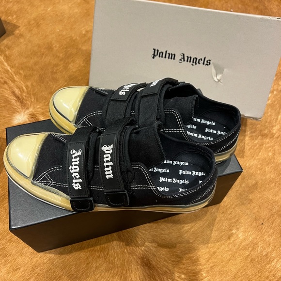 Men’s Palm Angels Vulcanized velcro sneakers, size UK 42 (US 9) - Picture 2 of 5